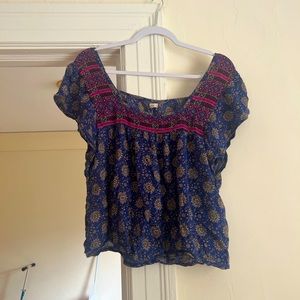 Hollister size medium dark blue blouse. size medium